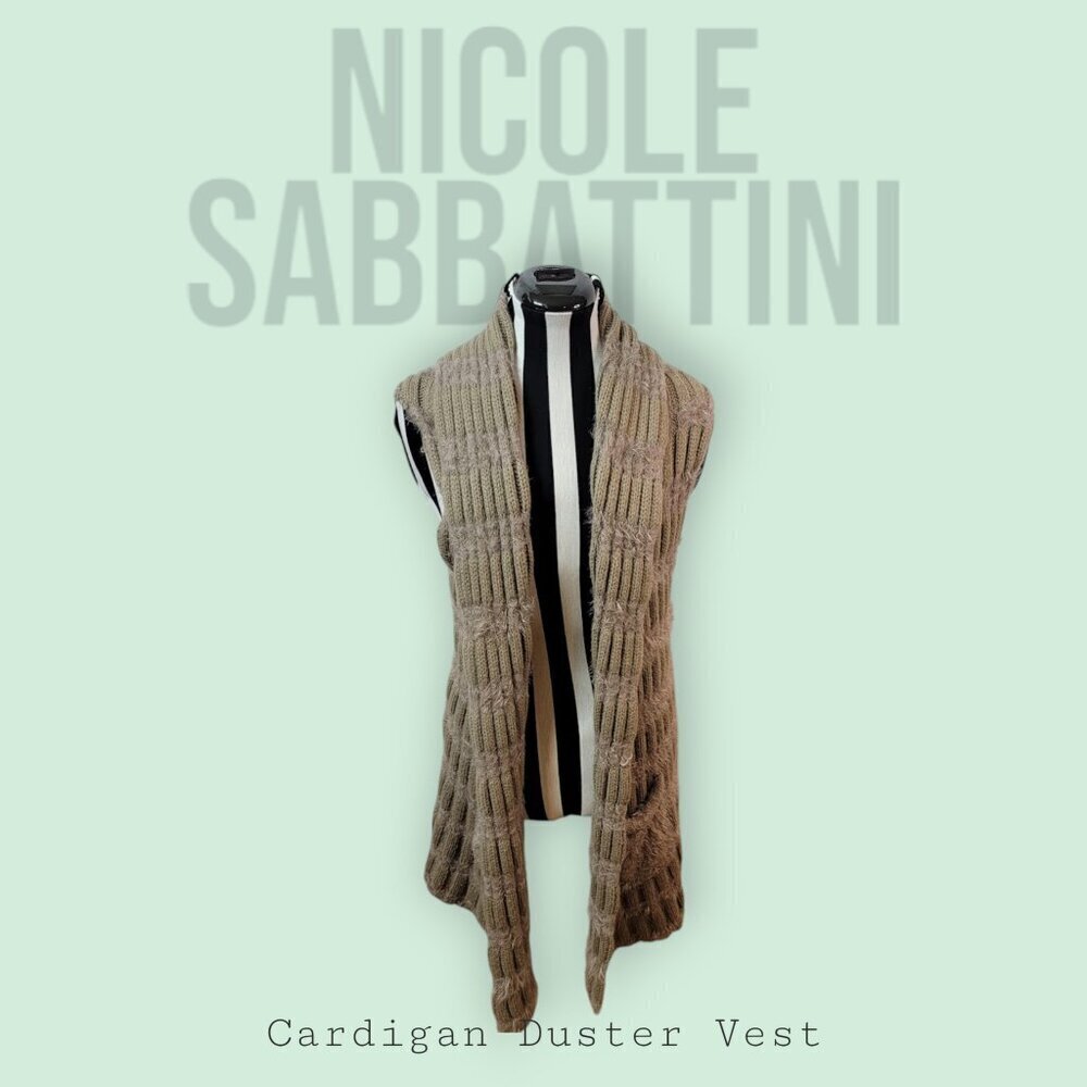 Chic Nicole Sabbattini Super Soft Nylon & Acrylic Vest - One Size Fits Most!